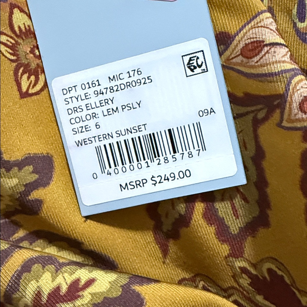 NWT Antonio Melani
Ellery Paisley Mock Neck Long Sleeve Dress - Picture 7 of 8